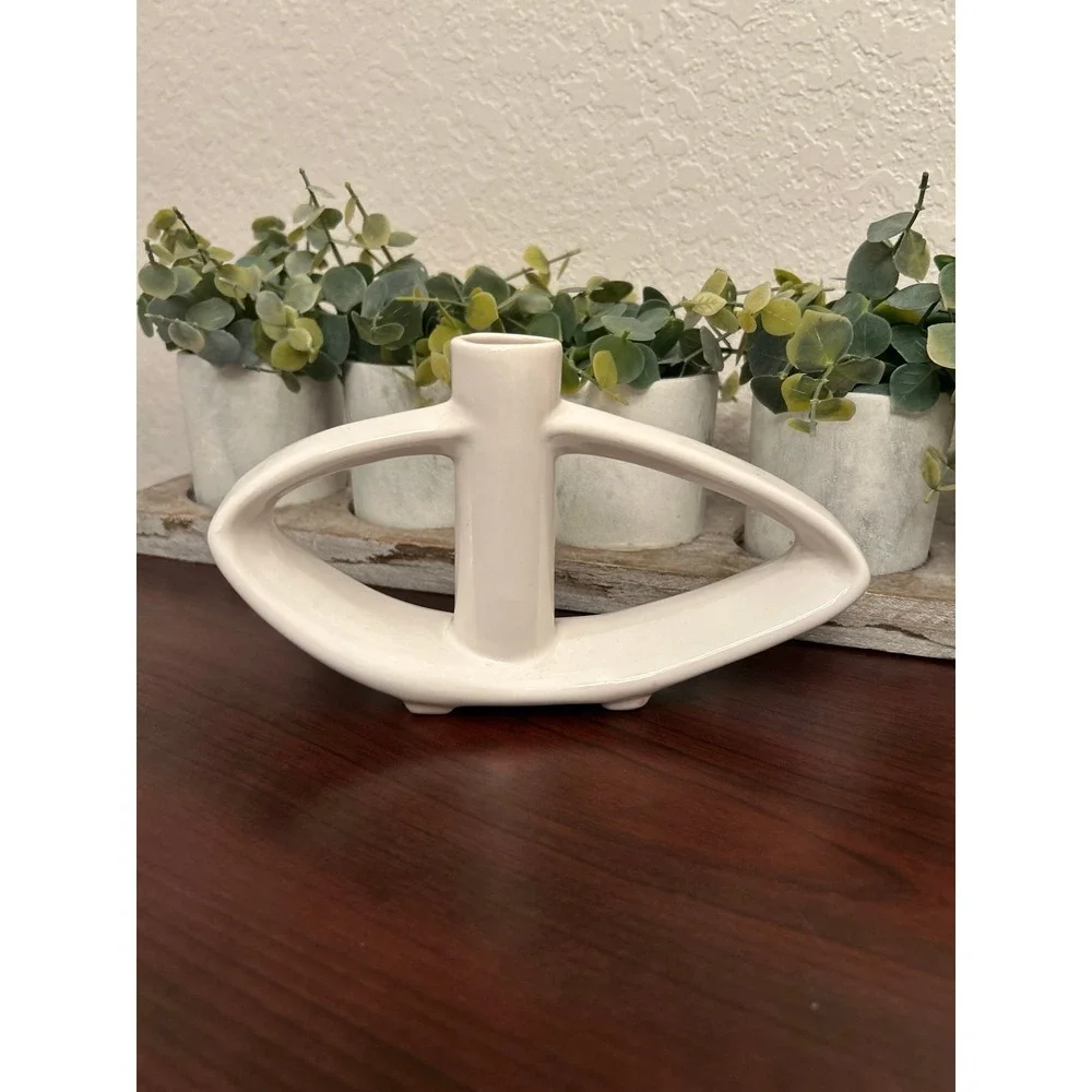 Toyo Ikebana Vase Mid Century Modern Ceramic